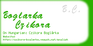 boglarka czikora business card