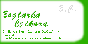 boglarka czikora business card